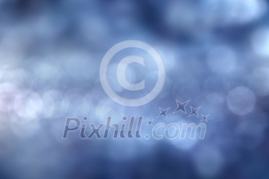 blue bokeh abstract natural holidays background