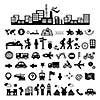 vector traveler explorer icon set 