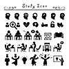 basic vector successful study icon set