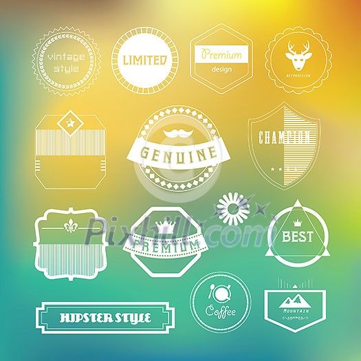 vector retro vintage frame and label vector retro vintage frame and label