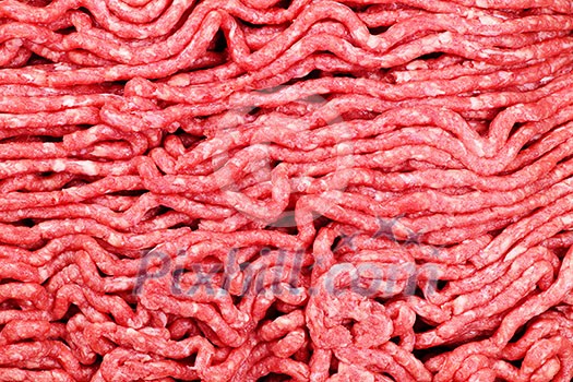 Close up of lean red raw ground meat