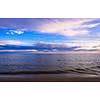 Summer night on the beach at the Baltic sea