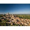 In the very heart of Tuscany - Aerial view of the medieval town of Montepulciano, Italy