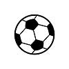 vector soccer symbol on white background 