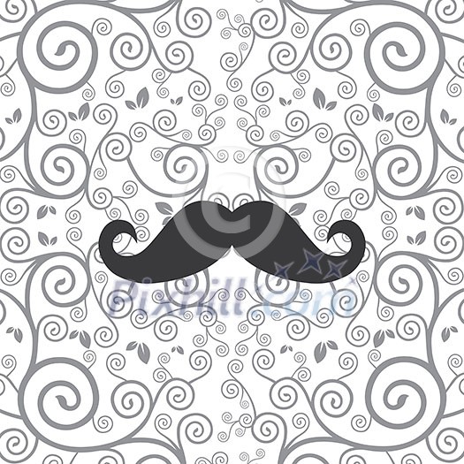 vector mustache hipster art design   