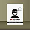 vector father's day card in vintage style  