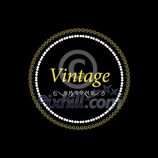vector gold retro vintage label vector gold retro vintage label
