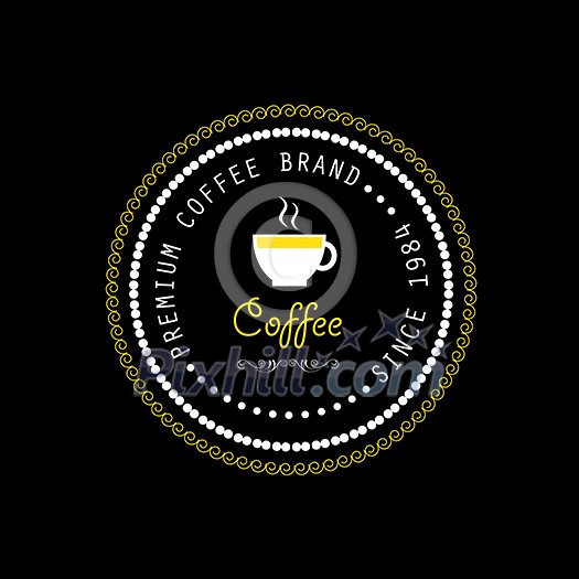 vector vintage coffee badges and label vector vintage coffee badges and label