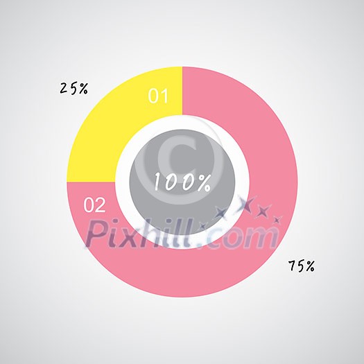 vector circle percentage diagram chart vector circle percentage diagram chart