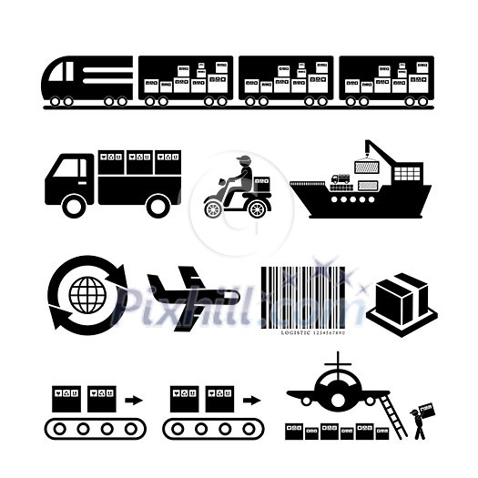 vector transportation and  logistics export 