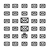 black icon email for business 