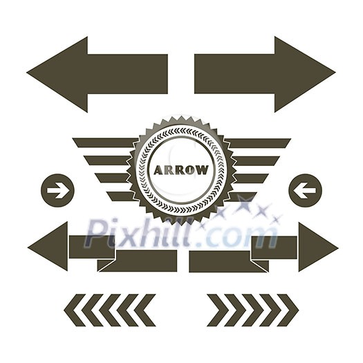 vector arrow symbol on white background vector arrow symbol on white background