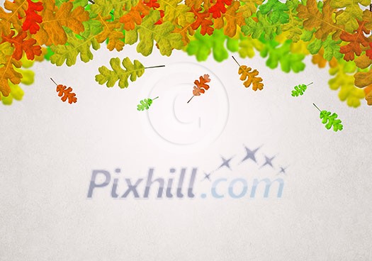 Background conceptual image with autumn leaves. Place for text Background conceptual image with autumn leaves. Place for text