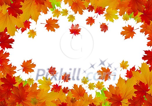 Background conceptual image with autumn leaves. Place for text Background conceptual image with autumn leaves. Place for text