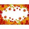 Background conceptual image with autumn leaves. Place for text