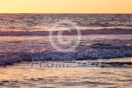 Beautiful landscaped image of sunset over sea Beautiful landscaped image of sunset over sea