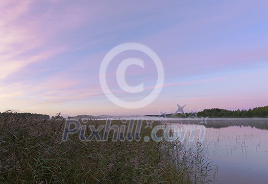 Early september morning by the lake Early september morning by the lake