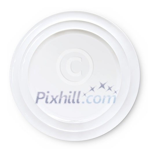 Empty plate isolated on white Empty plate isolated on white