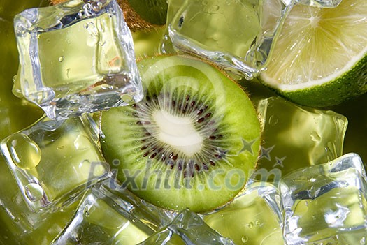 fresh kiwi with ice fresh kiwi with ice