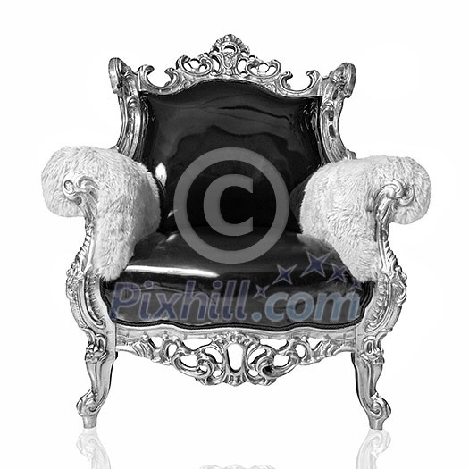antique chair isolated on white antique chair isolated on white
