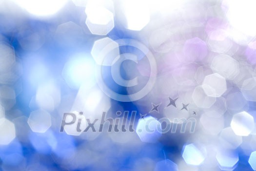 blue christmas light background