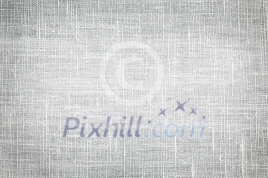 White linen woven fabric background or texture with dark vignette White linen woven fabric background or texture with dark vignette