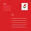 vector template merry christmas letter 