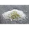 Pile of raw long grain white rice grains
