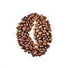 coffee bean isolated on white