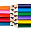 color pencils isolated on white