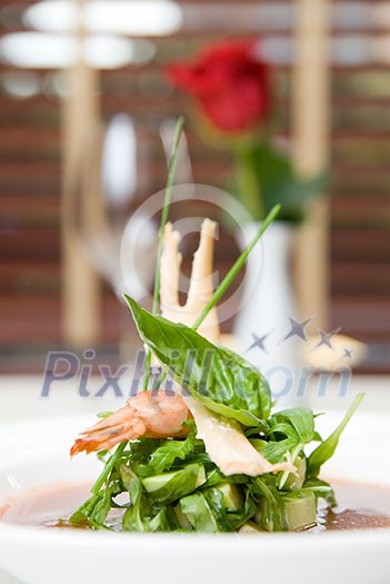 soup with shrimp and crab