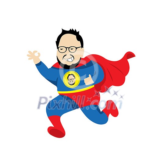 fat man super hero vector character cartoon fat man super hero vector character cartoon