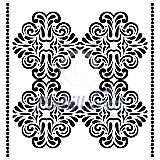 vector Thai pattern in wall painting vector Thai pattern in wall painting