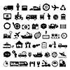 vector logistics export icon set 