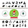 Vector Merry Christmas icons set  