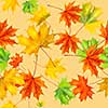seamless pattern of colorful background made of fallen autumn leaves