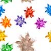 Seamless pattern , many colored powder explosion on white background.
