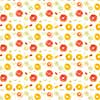 Food Seamless pattern. citrus slices isolated on white background.