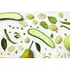 Green healthy food. Vegetarian food. Detox, diet or healthy food concept