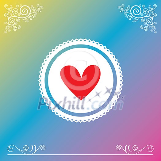 vector sweet heart for valentine card vector sweet heart for valentine card