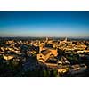 Siena, Tuscany, Italy - aerial view of the old town