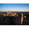 Siena, Tuscany, Italy - aerial view of the old town