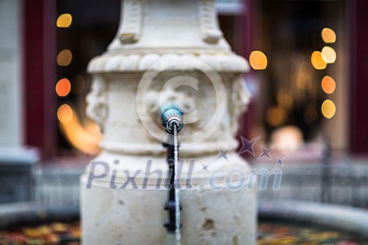 A beautiful fountain, Zurich, Switzerland (shallow DOF) A beautiful fountain, Zurich, Switzerland (shallow DOF)