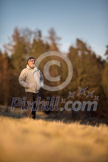 Portrait of a senior man outdoors Portrait of a senior man outdoors
