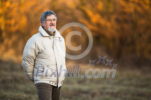 Portrait of a senior man outdoors Portrait of a senior man outdoors