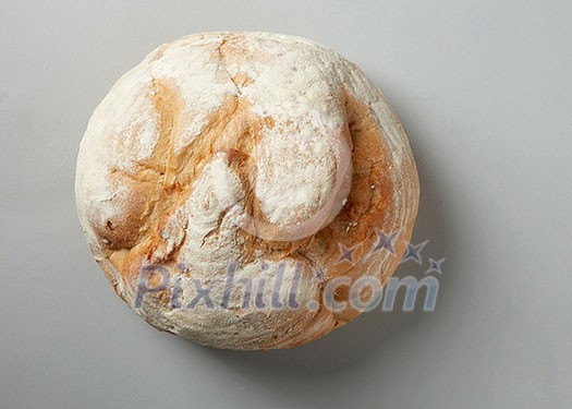 round bread isolated on a white background round bread isolated on a white background