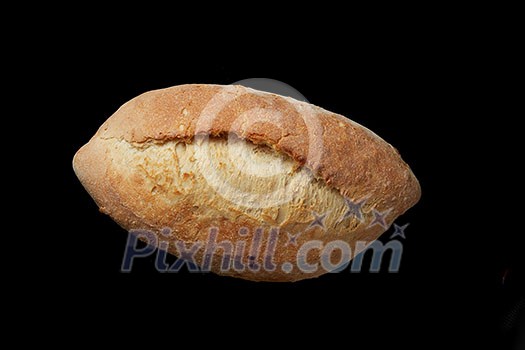 handmade tasty black bread on black background. handmade tasty black bread on black background.