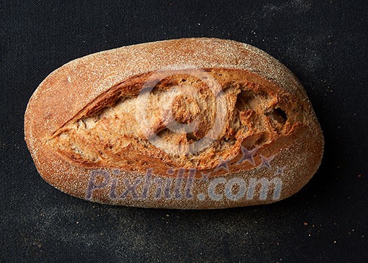 Fresh corn bread isolated on black background Fresh corn bread isolated on black background