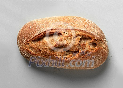Fresh corn bread isolated on light background Fresh corn bread isolated on light background