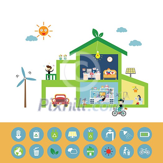 vector green house save the planet vector green house save the planet